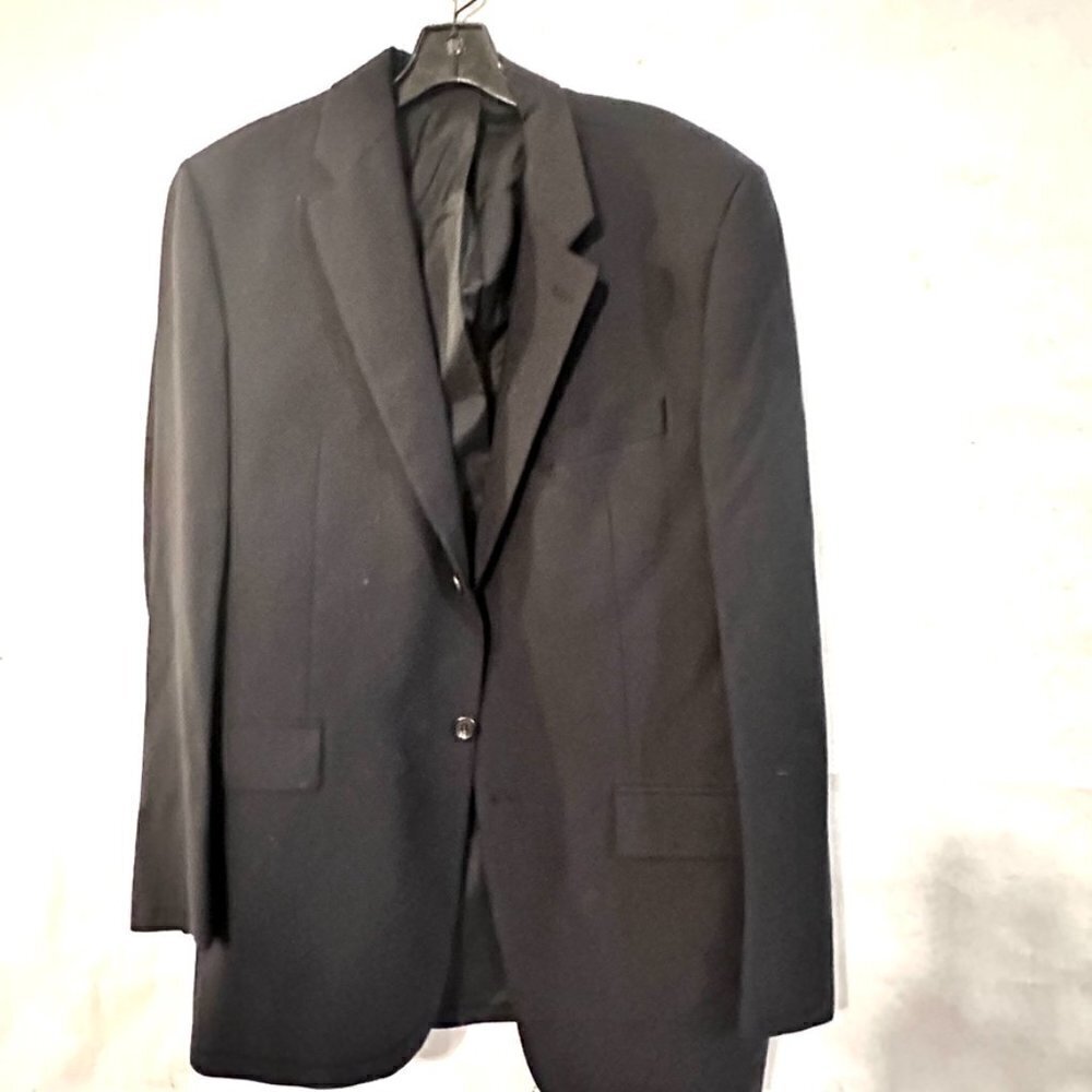 RalpH Lauren Black Blazer Sport Coat Jacket 44R Wool Sports Size 44 - Picture 5 of 13